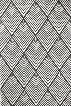 Etta black and white geometric hand tufted Carpet