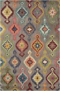 Falke Multicolor Ikat Hand Tufted Carpet