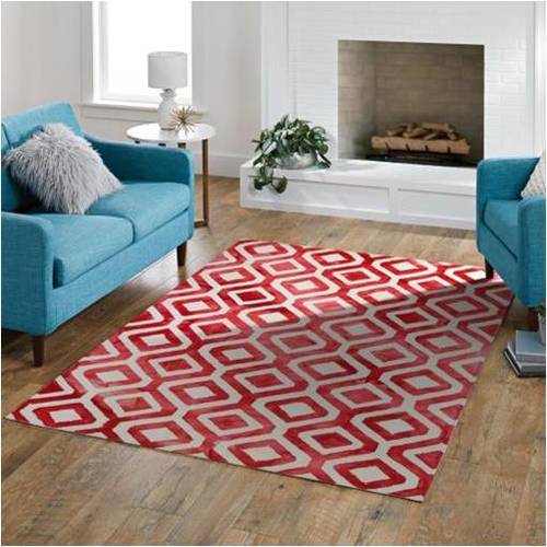 Wool Mariel Red Dip Dyed Hand Tufted Carpet