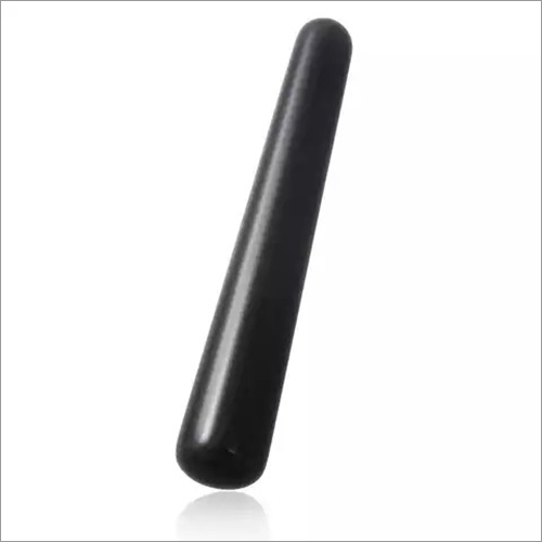 Black Tourmaline Agate Massage Wand - Agate Material, 3 Inch Size, Black Color | Gemstone Grade Natural Stone, Weighing 100-175 Grams