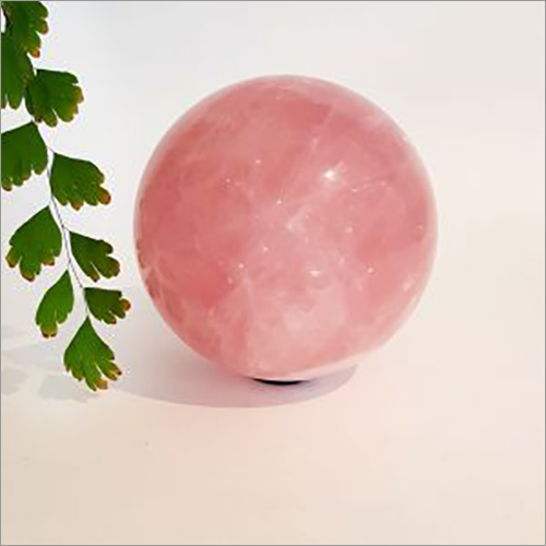 Rose Quartz agate Ball By SWARA CRYSTAL