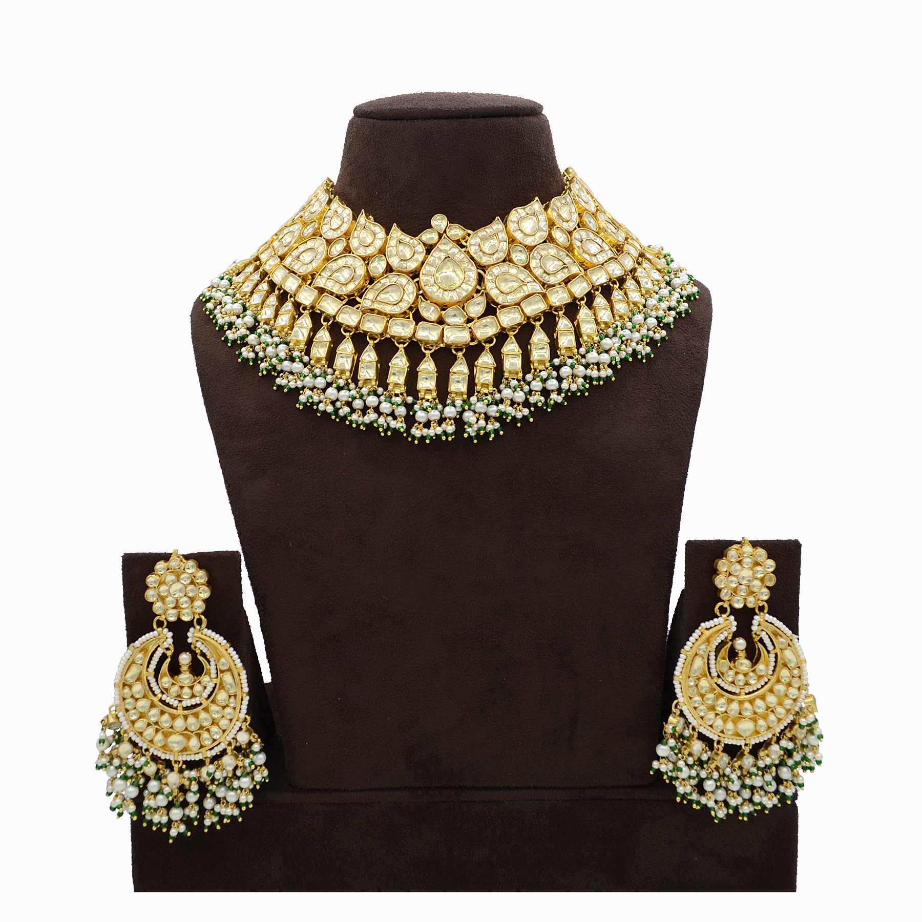 Pachi Kundan Necklace Set