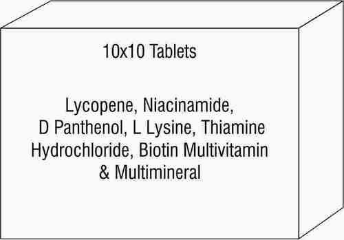Lycopene Niacinamide D Panthenol L Lysine Thiamine Hydrochloride Biotin Multivitamin & Multimineral