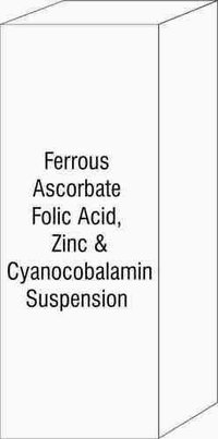 Ferrous Ascorbate Folic Acid Zinc & Cyanocobalamin Suspension