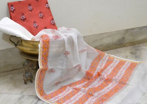 chanderi silk Dress Material