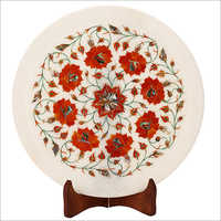 Marble inlay decorative plates
