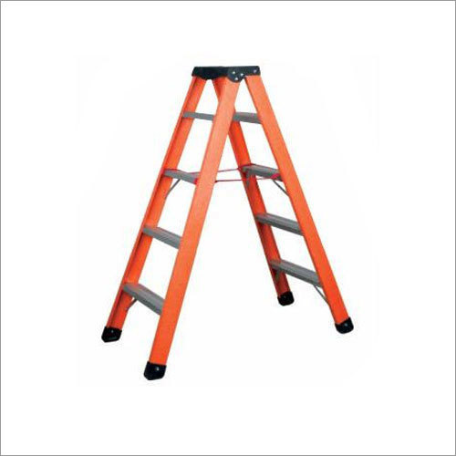 FRP Folding Step Ladder - 100 kg Load Capacity, 32cm Top Width, Anodised & Anti-Corrosion | Household & Commercial Use