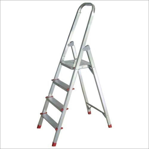Aluminium Step Ladder - 12 Feet Height, Anodised and Anti-Corrosion | Ideal for Household and Commercial Use