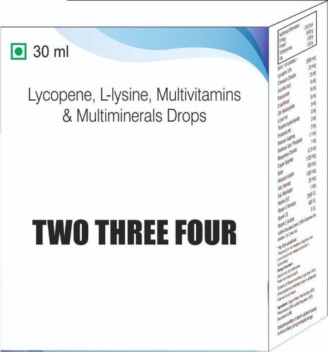 Lycopene L Lysine Multivitamins & Multiminerals Drops