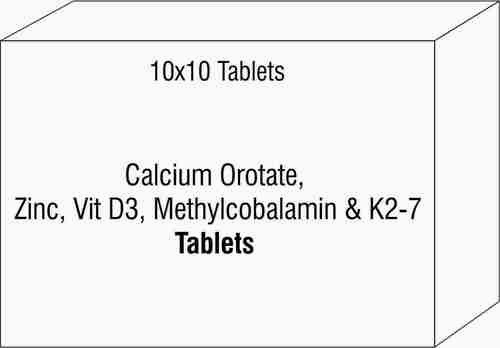 Calcium Orotate Zinc Vit D3 Methylcobalamin & K2-7 Tablets