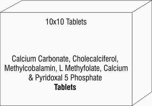 Calcium Carbonate Cholecalciferol Methylcobalamin L Methyfolate Calcium & Pyridoxal 5 Phosphate Tab