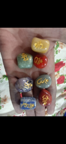 Chakra Tumbled Stone With Engraved