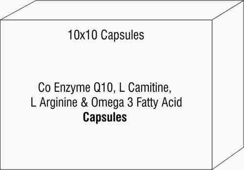 Co Enzyme Q10 L Camitine L Arginine & Omega 3 Fatty Acid Capsule