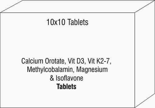 Calcium Orotate Vit D 3 Vit K2-7 Methylcobalamin Magnesium & Isoflavone Tablet