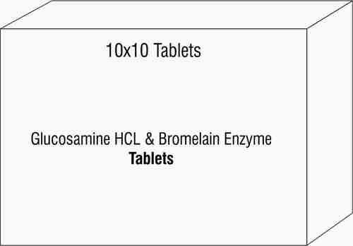 Glucosamine HCL & Bromelain Enzyme Tablets By AKSHAR MOLECULES