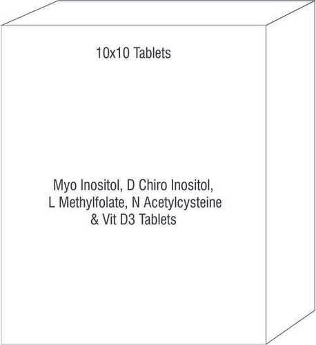 Myo Inositol D Chiro Inositol L Methylfolate N Acetylcysteine & Vit D3 Tablets