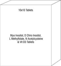 Myo Inositol D Chiro Inositol L Methylfolate N Acetylcysteine & Vit D3 Tablets