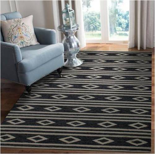 Nelke Charcoal Tribal Hand Tufted Carpet SKU