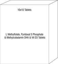 L Methylfolate Pyridoxal 5 Phosphate & Methylcobalamin DHA & Vit D3 Tablets