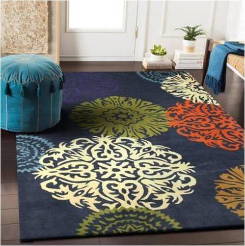 Otis Grey And Multicolor Floral Hand Tufted Carpet