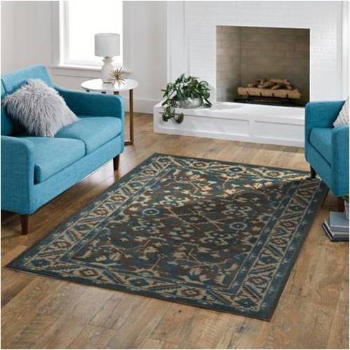 Rolfe Charcoal Blue Persian Hand Tufted Carpet
