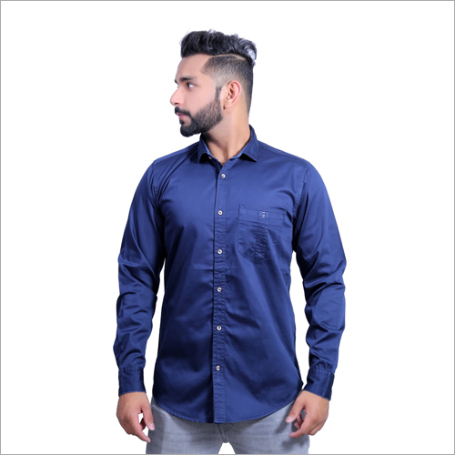 Washable Mens Cotton  Plain Shirts