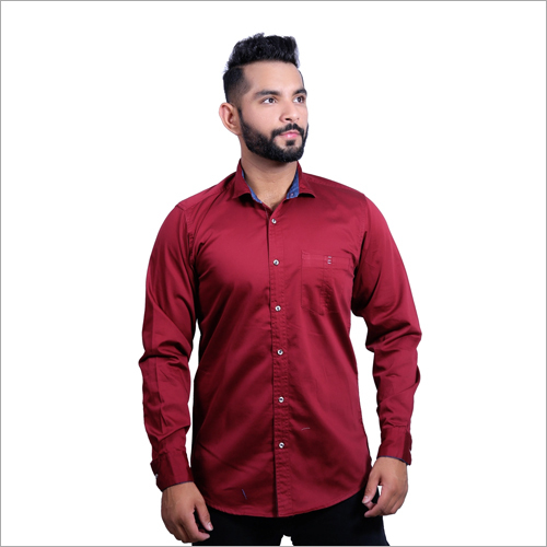 Washable Mens Cotton Plain Casual Shirts