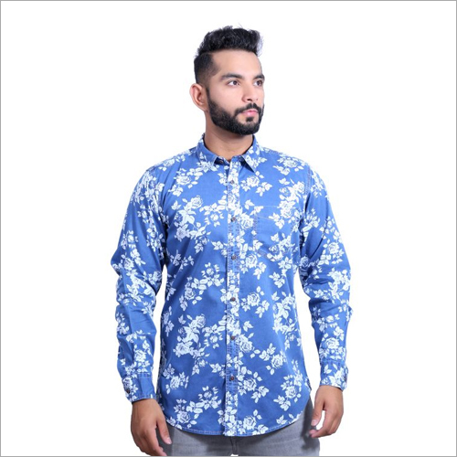 Washable Mens Printed Party Wear Shirts