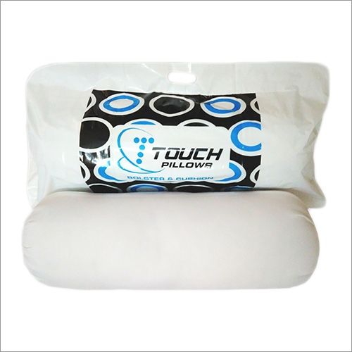 Polyester Touch Pillows Microfiber Bolster - Round Pillow, Size: 09"X24", White