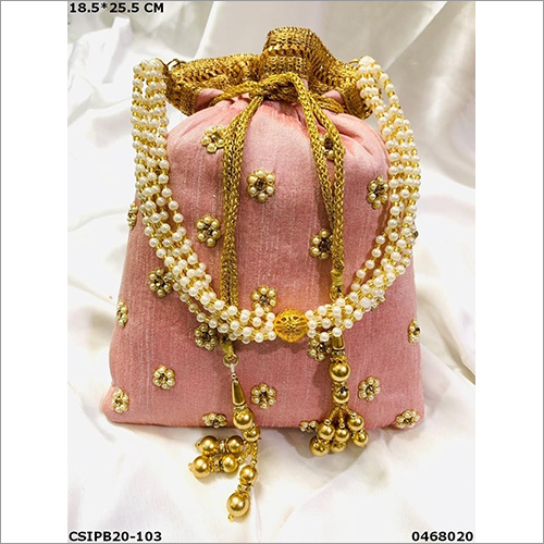 Fancy Potlis Bag - 18.5 x 25.5 cm, Customized Color & Design, Modern Aesthetic for Decorative Use