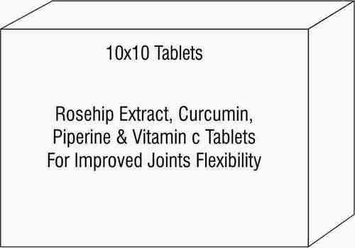 Rosehip Extract, Curcumin, Piperine & Vitamin c Tablets For Improved Joints Flexibility