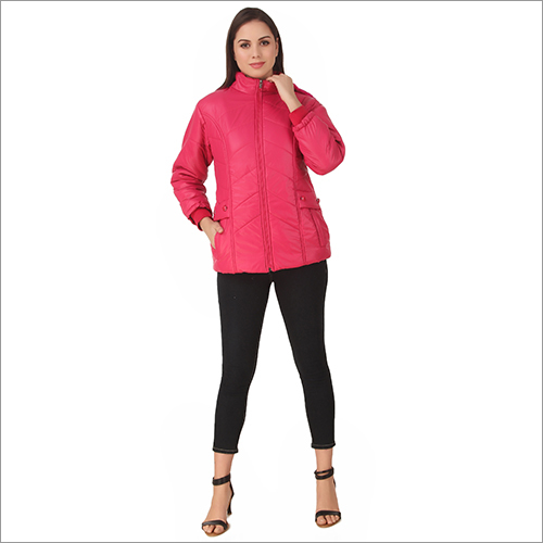 Dry Cleaning Ladies Pink Casual Jackets