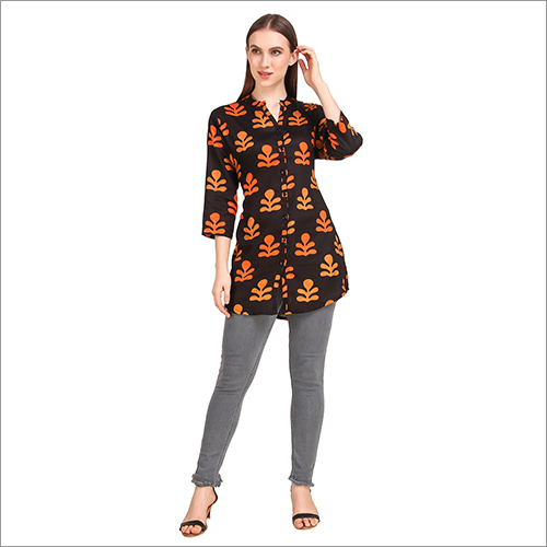 Any Color Ladies Designer Printed Short Kurtis