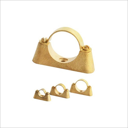 Golden Brass Pipe Saddle Clamp