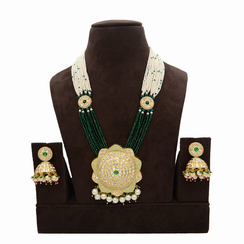 Kundan Pendent Mala Set With Touch Of 