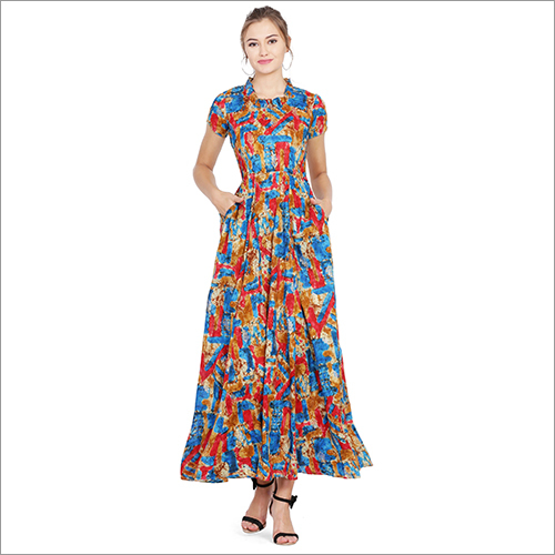 Casual Printed Gown