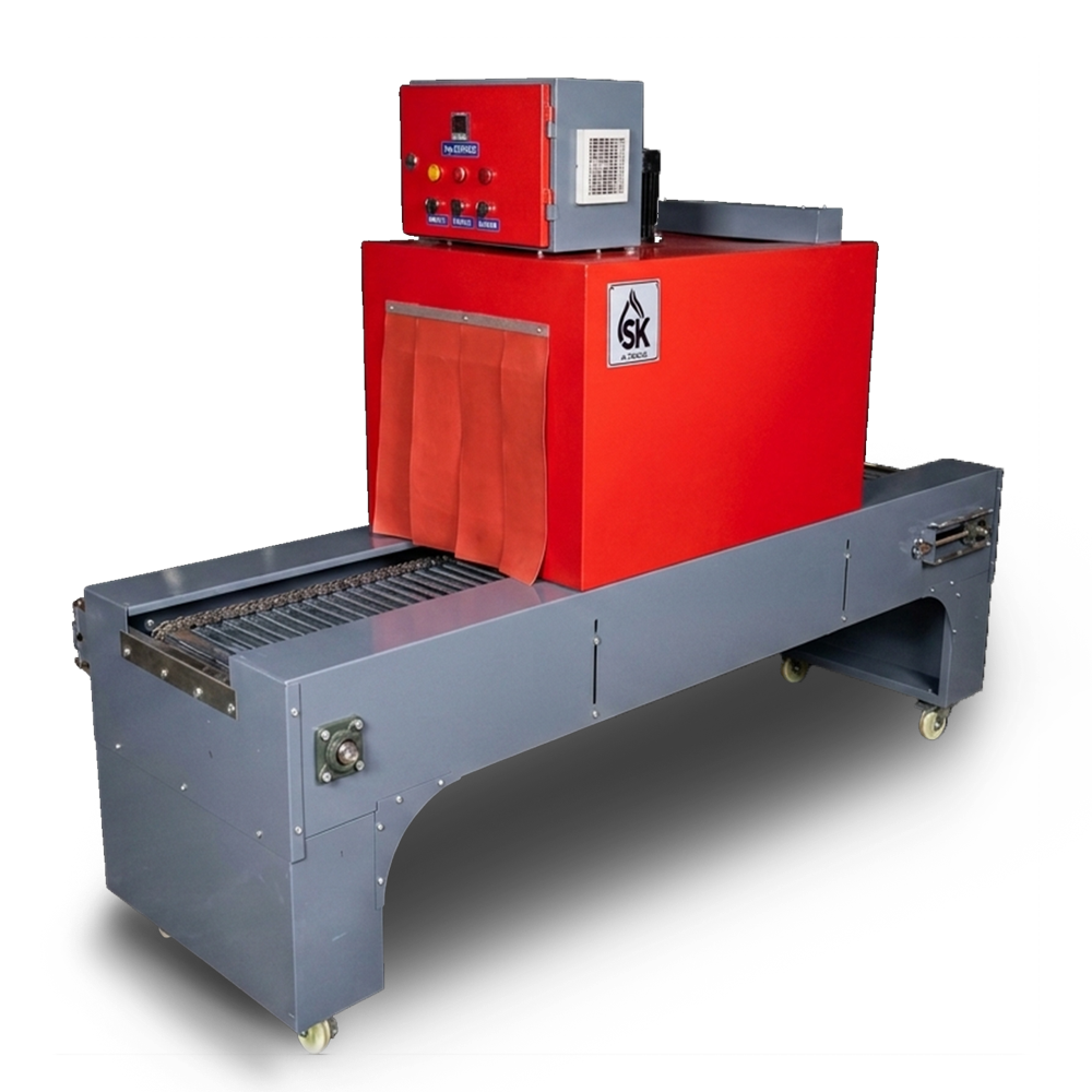 Shrink Tunnel Packaging Machine - Metal, 220v/380v | Automatic, Blue and White, Computerized with PLC Control System, 1-Year Warranty