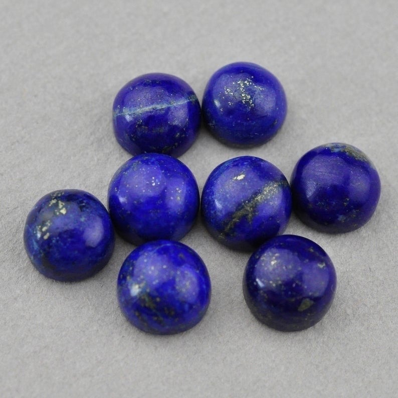 8mm Lapis Lazuli Round Cabochon Loose Gemstones