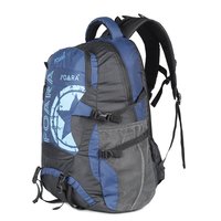 Rucksack Trekking Bag - Navy Blue, 23 Inches | Zipper Top, Recyclable, 6 Compartments, Compatible With Laptop, Ideal For Hiking And Camping