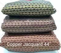 Designer Copper Jacquard Fabric
