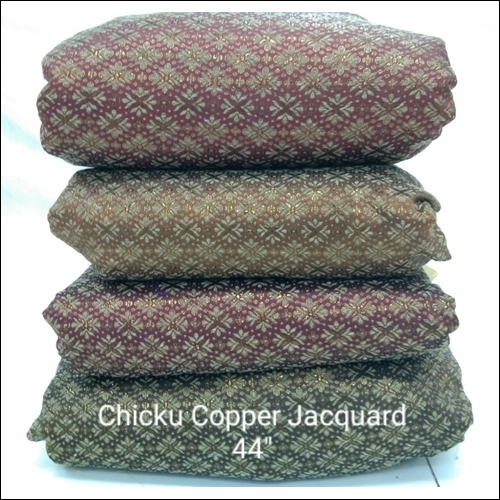 Heavy Chiku Copper Jacquard Fabric