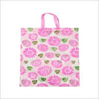 Sunflower- Pink Non Woven Loop Handle Bag