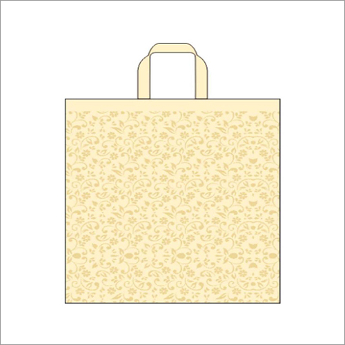 Swirl- Ivory Non Woven Loop Handle Bag