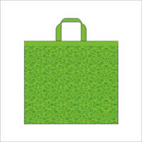 Swirl- Green Non Woven Loop Handle Bag