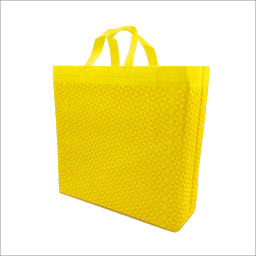 Triangle Yellow Non Woven Box Bag