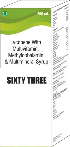 Lycopene With Multivitamin , Methyl Cobalamin & Multimineral Syrup