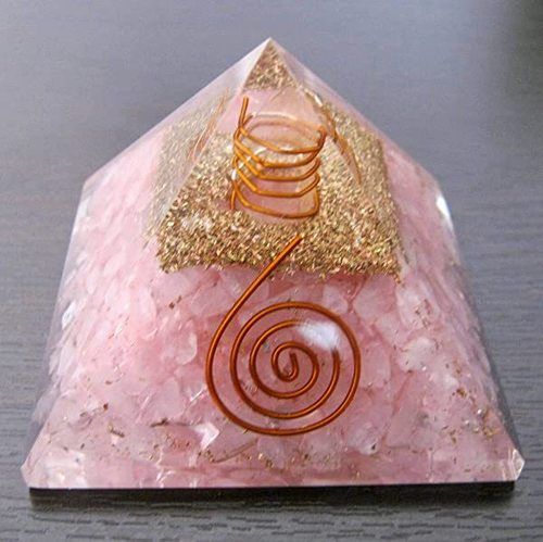 Rose Quartz Orgone Pyramids