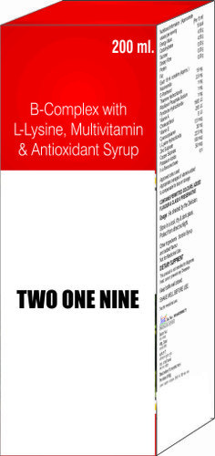 B Complex With L Lysine Multivitamin & Antioxidant Syrup