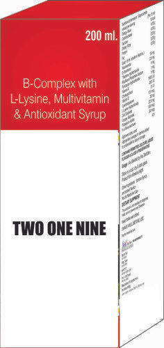 B Complex With L Lysine Multivitamin & Antioxidant Syrup