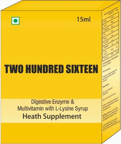 Digestive Enzyme & Multi Vitamin With L Lysine Syrup By AKSHAR MOLECULES